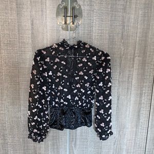 Victoria’s Secret‎ Mesh Floral Corset Top